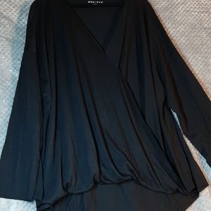 Ava & viv long sleeve black shirt